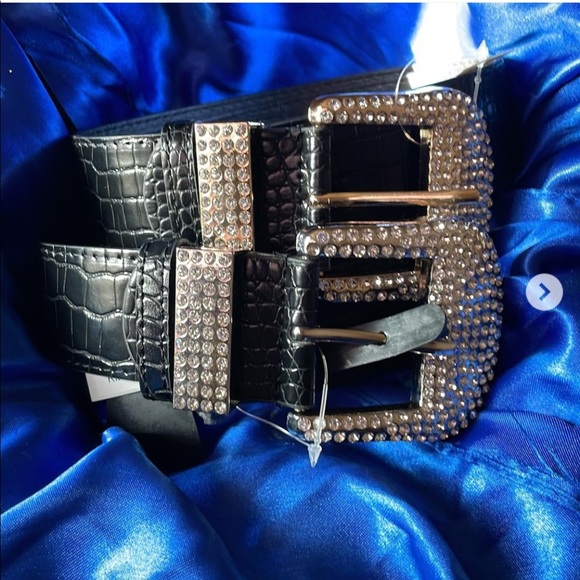 🔥 Faux 🐊 Croc Rhinestone 🤠 belt’s ✨ 💎 - Picture 6 of 6